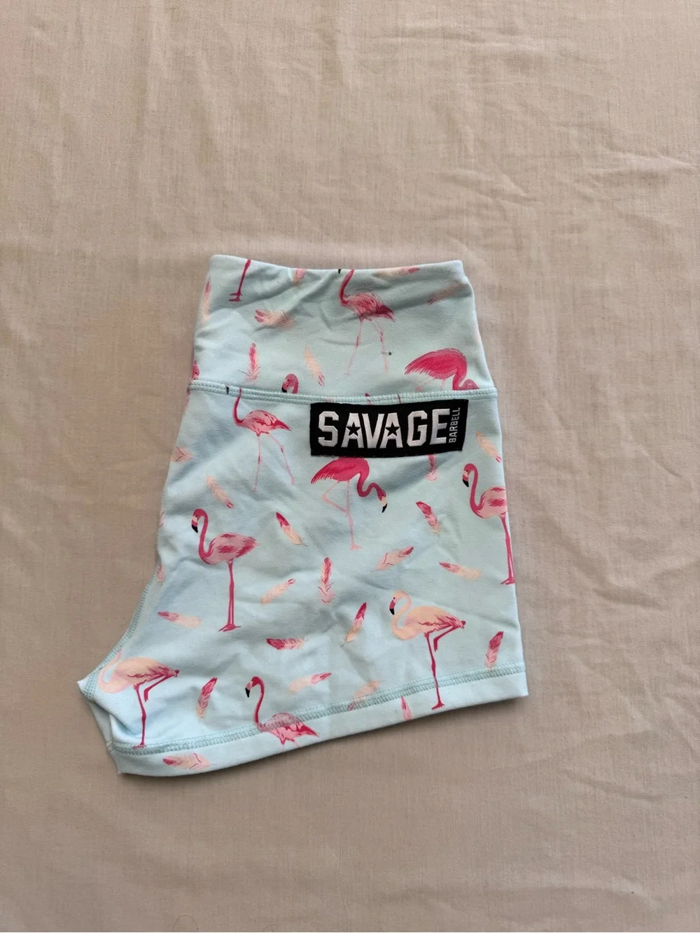 Savage Light Blue Flamingo Shorts
